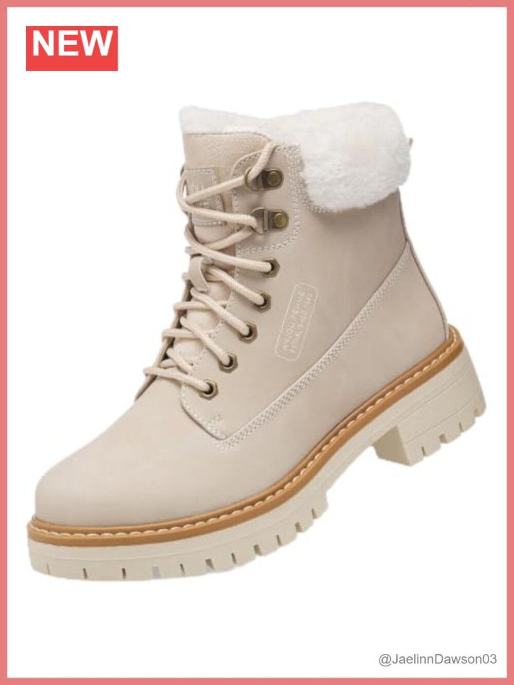 Women's Winter Snow Boots Fur Lined Water Resistant Non-Slip Hiking Outdoor
